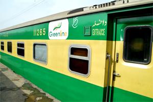 GREEN LINE TRAIN IN PAKISTAN
