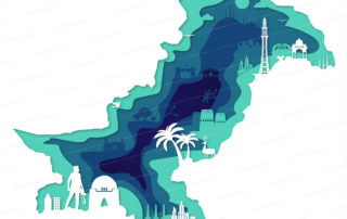 Pakistan tourist map