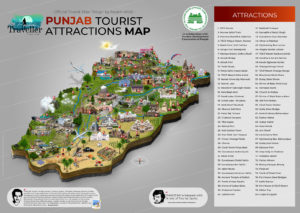 Official Punjab Tourist Attractions Map