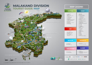 Malakand Division Tourist guide map